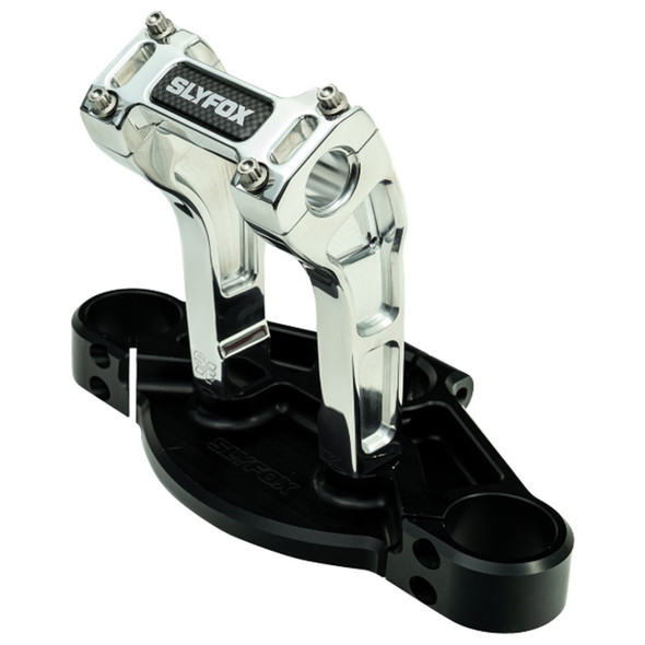Slyfox - SF-1002-06-R - Handlebar Riser Kit - Pullback - 1" Clamping - 6" Rise - Raw