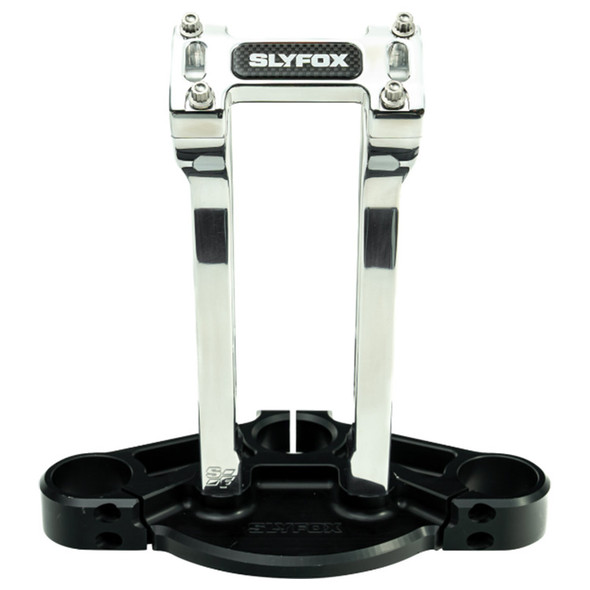 Slyfox - SF-1002-10-R - Handlebar Riser Kit - Pullback - 1" Clamping - 10" Rise - Raw