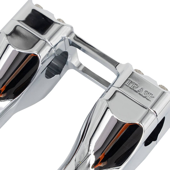 Trask - TM-8601-4CH - Assault Handlebar Risers - 4" x 1-1/4" - Chrome