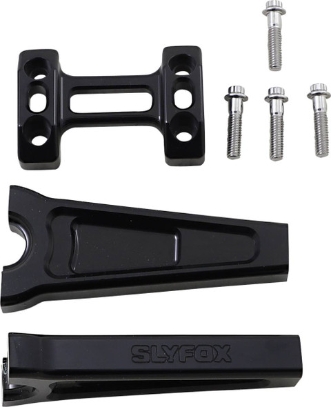Slyfox - TM-SLY4 - Handlebar Riser Kit - Straight - 1" Clamping - 6" Rise - Black