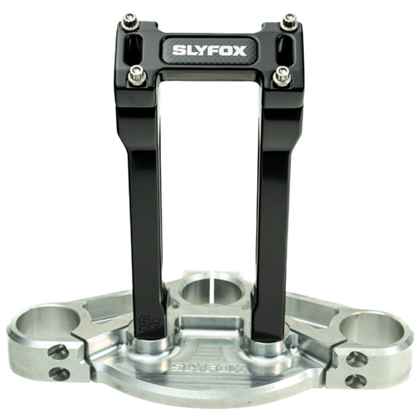 Slyfox - SF-1003-08-B - Handlebar Riser Kit - Straight - 1-1/8" Clamping - 8" Rise - Black