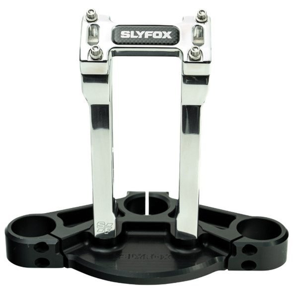 Slyfox - SF-1003-08-R - Handlebar Riser Kit - Straight - 1-1/8" Clamping - 8" Rise - Raw