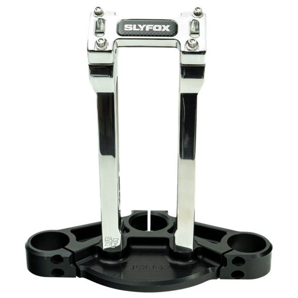 Slyfox - SF-1003-10-R - Handlebar Riser Kit - Straight - 1-1/8" Clamping - 10" Rise - Raw