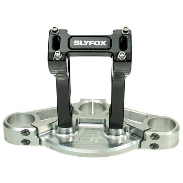 Slyfox - SF-1004-06-B - Handlebar Riser Kit - Pullback - 1-1/8" Clamping - 6" Rise - Black