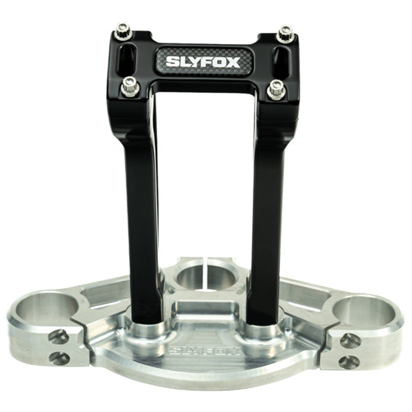 Slyfox - SF-1004-08-B - Handlebar Riser Kit - Pullback - 1-1/8" Clamping - 8" Rise - Black