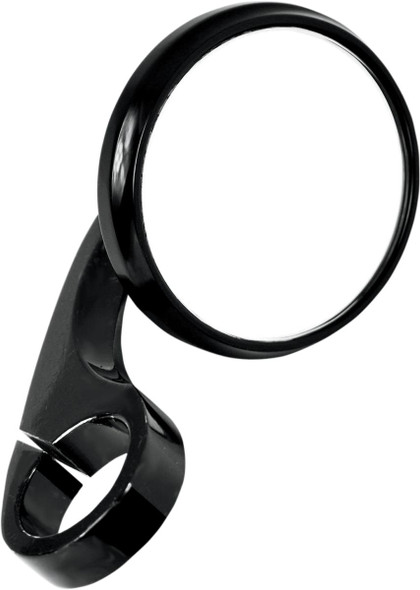 Todd'S Cycle - 0640-0748 - Mirror - Shooter - Side View - Round - Black - 1"