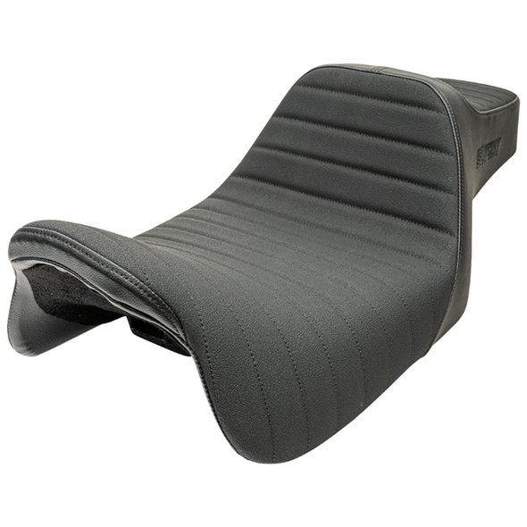 Slyfox - 4710A-SlyFox - Highnoon Seat - Vinyl - Classic Stitch - Black Logo - FLH/FLT '08-'24