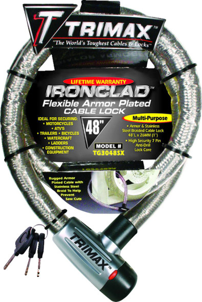 Trimax - TG3048SX - Braided Cable Lock - 48"