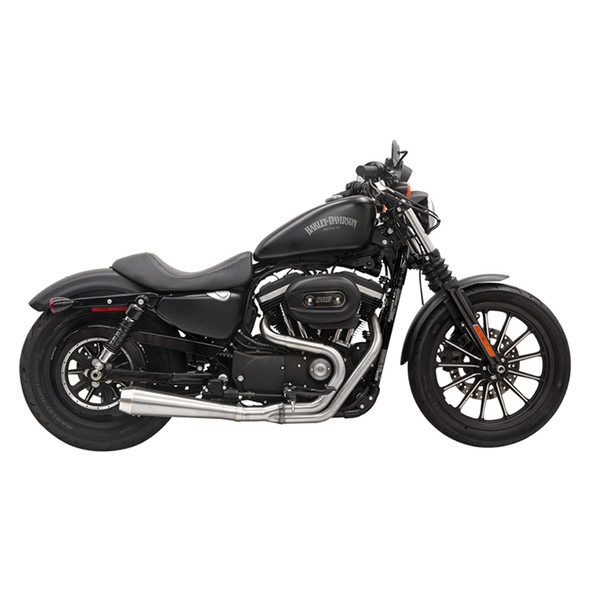 Bassani Exhaust - Road Rage III 2-into-1 Exhaust System Stainless Steel fits '04-'16 Sportster Models