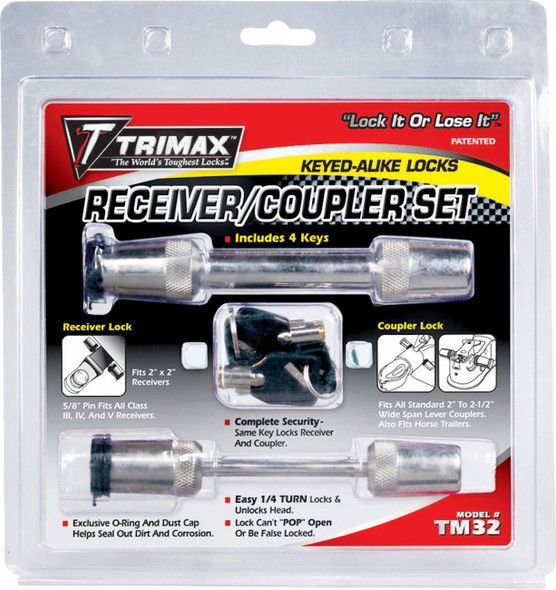 Trimax - TM32 - Coupler and Receiver Lock - 2-1/2"