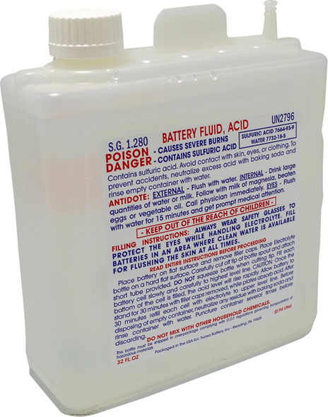 Yuasa - YUAACID32BOX - Battery Acid - 32 oz.