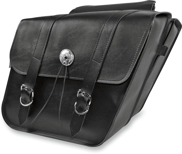 Willie & Max Luggage - 58700-00 - Slant Saddlebag - Black