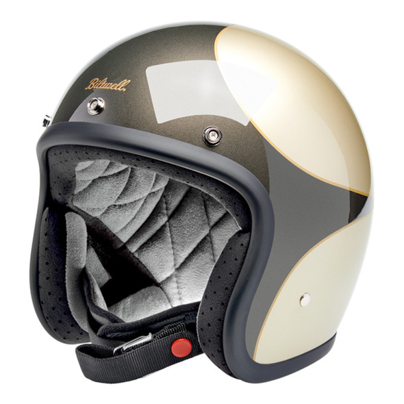Biltwell - Metallic Charcoal/Champagne Scallop Bonanza Helmet