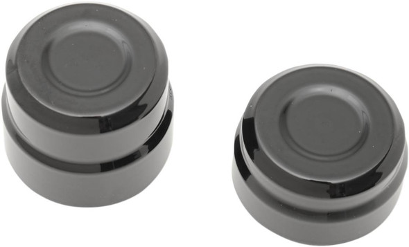 Drag Specialties - 02140833 - Axle Caps - Rear - Black - Pair