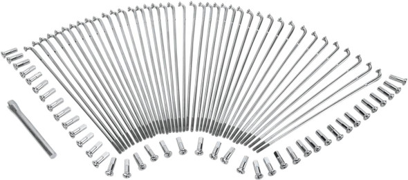Drag Specialties - 02110119 - Spoke Set - Drop Center - Front - Stainless Steel - 21"