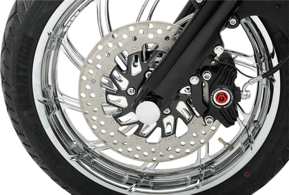 Drag Specialties - 02140374 - Axle Caps - Chrome - Front - Pair