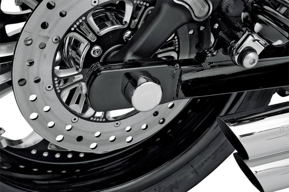 Drag Specialties - 02140449 - Axle Caps - Chrome - Rear - Pair