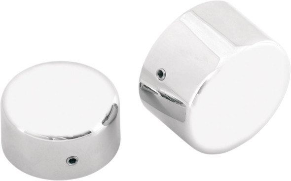 Drag Specialties - 02140449 - Axle Caps - Chrome - Rear - Pair