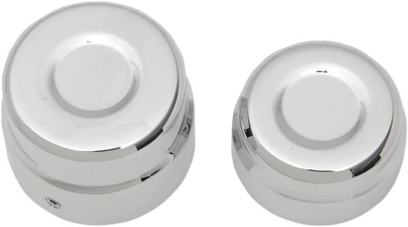Drag Specialties - 02140834 - Axle Caps - Rear - Chrome - Pair