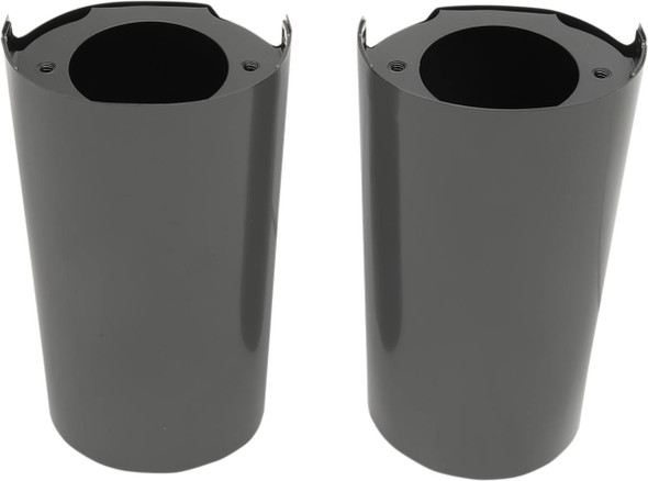 Drag Specialties - 04110118 - Fork Slider Covers - Stock Length - Black