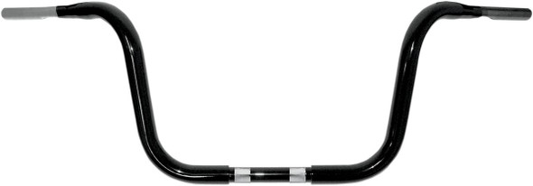 Drag Specialties - 06011240 - 1-1/4" Buffalo Touring Handlebar - 10" - TBW - Black