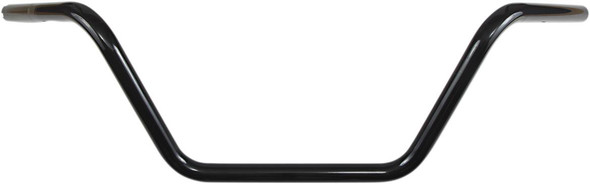 Drag Specialties - 06014183 - 1" Handlebar - Buckhorn Mid - TBW - Black