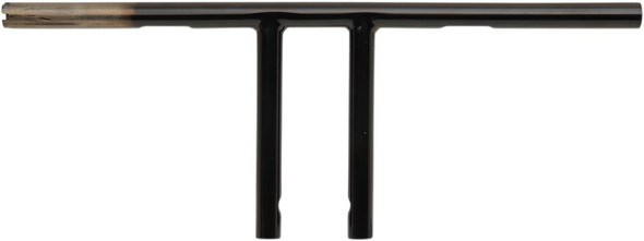Drag Specialties - 06014219 - 1" T-Bar - Dimpled - Straight - 8" - Black