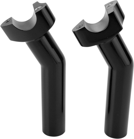 Drag Specialties - 06020415 - Forged Aluminum Handlebar Risers - Pullback - 5-1/2" - Black