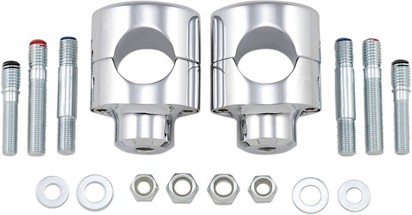 Drag Specialties - 06020465 - Big Buffalo Handlebar Risers - 1-1/2" - Chrome
