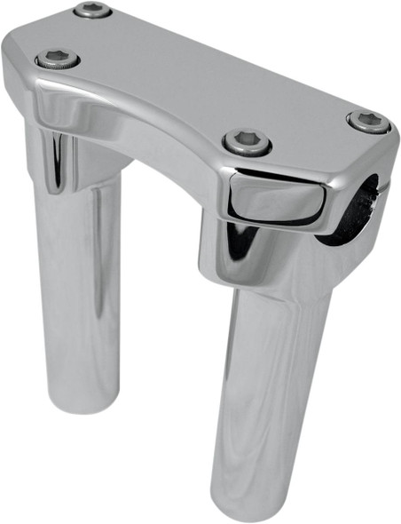 Drag Specialties - 06020592 - Handlebar Riser & Top Clamp Kit - 6" - Buffalo - Chrome