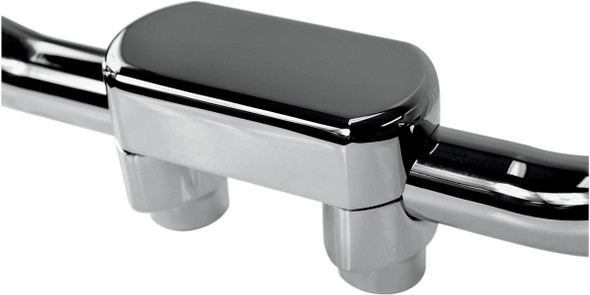 Drag Specialties - 06020600 - Handlebar Riser & Top Clamp Kit - 1-1/2" - Big Buffalo - Chrome