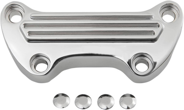 Drag Specialties - 06030003 - Handlebar Clamp - Finned