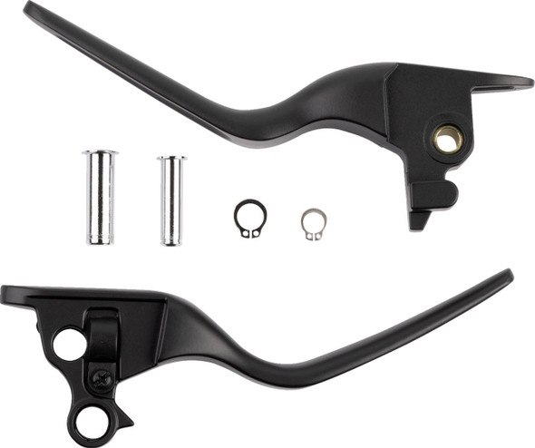Drag Specialties - 06102260 - Custom Lever Set - LSR - Satin Black