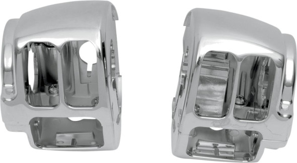 Drag Specialties - 06160147 - Handlebar Switch Housing Kit - Chrome
