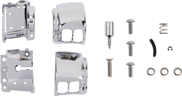 Drag Specialties - 06160396 - Handlebar Switch Housing Kit - Cruise - Chrome