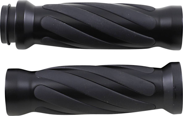 Drag Specialties - 06302690 - Twisted Grips - TBW - Matte Black