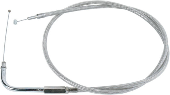 Drag Specialties - 06500291 - Stainless Braided Throttle Cable - 30"