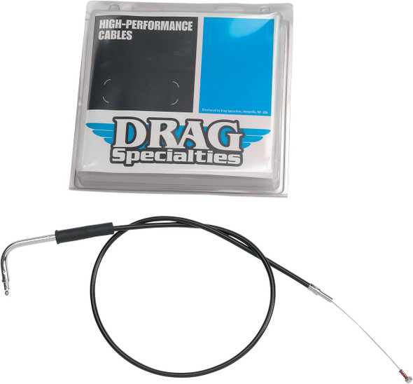 Drag Specialties - 06500407 - Black Vinyl Throttle Cable - 42-1/2"