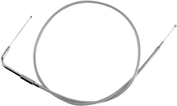 Drag Specialties - 06500414 - Stainless Braided Throttle Cable - 42-1/2"