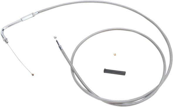 Drag Specialties - 06510702 - Stainless Braided Throttle Cable - 56"