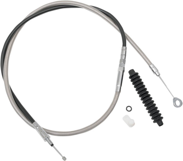 Drag Specialties - 06521460 - High-Efficiency Braided Stainless Steel Clutch Cable - 78-11/16"