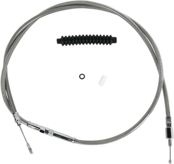 Drag Specialties - 06521457 - High-Efficiency Braided Stainless Steel Clutch Cable - 72-11/16" Drag Specialties - 06521457 - High-Efficiency Braided Stainless Steel Clutch Cable - 72-11/16"