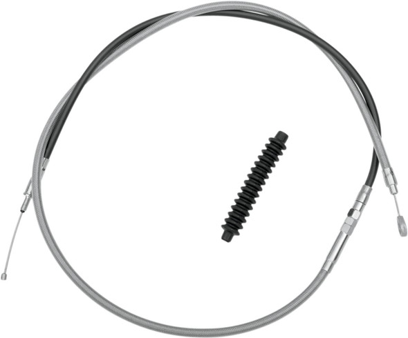 Drag Specialties - 06521493 - High-Efficiency Braided Stainless Steel Clutch Cable - 68-15/16"