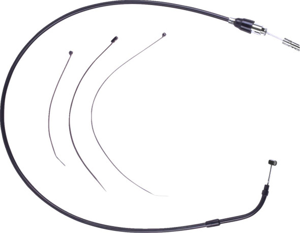 Drag Specialties - 06523190 - Quick Connect Clutch Cable - Upper - Black/Black