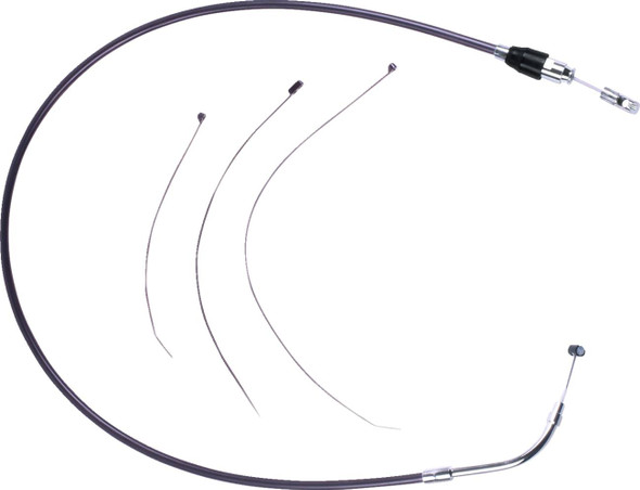 Drag Specialties - 06523179 - Quick Connect Clutch Cable - Upper - Black/Chrome