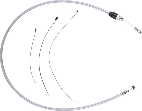 Drag Specialties - 06523207 - Quick Connect Clutch Cable - Upper - Stainless Steel