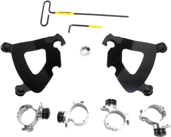 Memphis Shades Gauntlet Trigger-Lock Mount Kit - fits '14-'16 XL 1200T, '11-'16 XL 883L (choose finish)