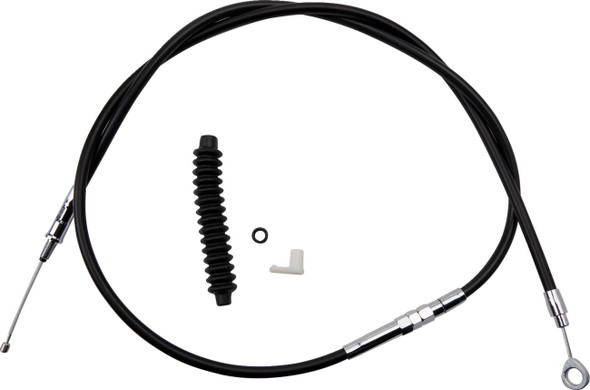 Drag Specialties - 06523219 - High-Efficiency Black Vinyl Clutch Cable - Standard Full Length