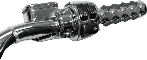 Drag Specialties - 06580033 - Cable Clamp - Dual Throttle/Idle - 1-1/4" - Chrome