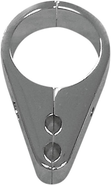 Drag Specialties - 06580041 - Cable Clamp - Dual Throttle/Idle - 1" - Chrome